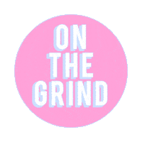 stuckbyzoe_ pink coffee work school Sticker