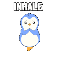 Breathe Break Time Sticker by Pudgy Penguins