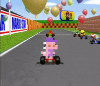 Pixel Racing GIF