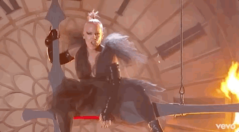 pink giphyupload pink acrobatics p!nk GIF