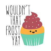 cupcake pun STICKER by imoji