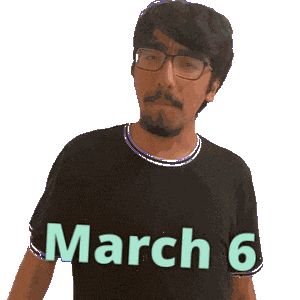 March 6 Sticker