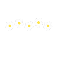 rusydinat white flower spring autumn Sticker