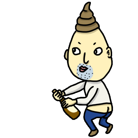 ビールかけ Sticker