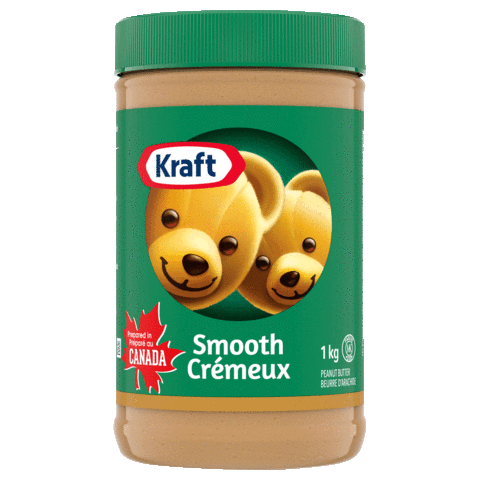kraftpeanutbutter_ca bears sandwich jam smooth Sticker