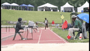 Celebrate Long Jump GIF by Rice Owls
