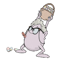 Easter Eggs Dancing Sticker by GIPHY Studios 2023