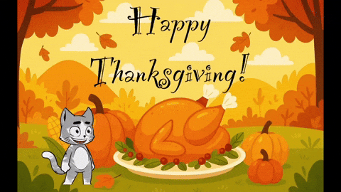 Turkey Dinner Thanksgiving GIF by Hero Galaxy NFT