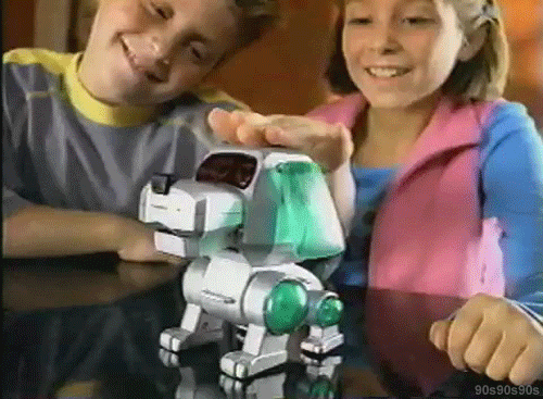 90s robot dog GIF