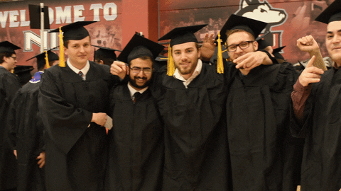 northernillinois giphyupload graduation huskies grads GIF