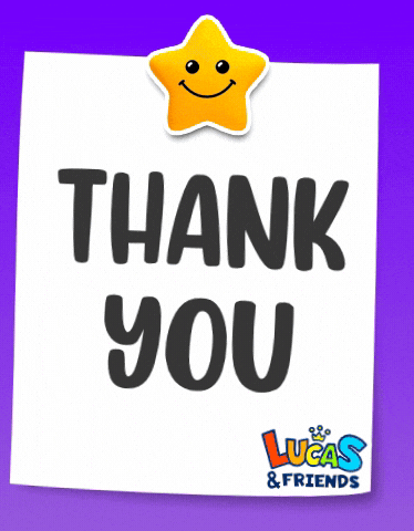 Thank You So Much GIF by Lucas and Friends by RV AppStudios