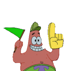 Happy Patrick Star Sticker