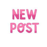 Pink New Post Sticker
