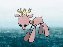 Merry Christmas Reindeer GIF by sarahmaes