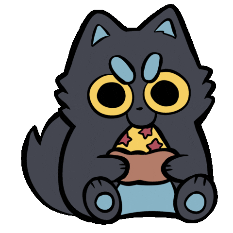 Black Cat Sticker by Sarah Graley