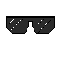 Lageado95 pixelart sol lentes sunglass Sticker