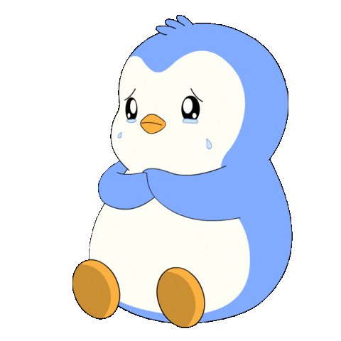 Sad Cry Sticker by Pudgy Penguins