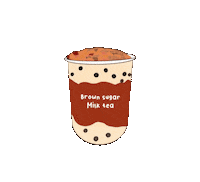 Bubble Tea Fall Sticker
