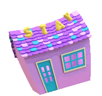 3D Stay Home Sticker by Mora Vieytes