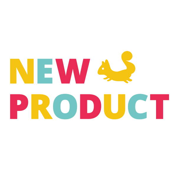 Rainbow Squirrel Sticker by Little Nutkins