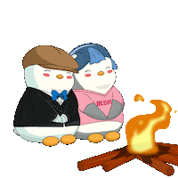 Friends Camping Sticker by Pudgy Penguins