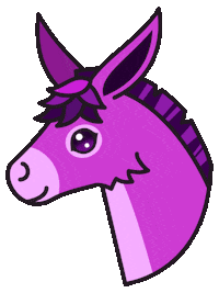 Pink Donkey Sticker