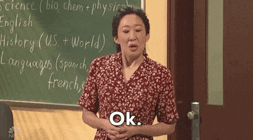 sandra oh ok GIF by Saturday Night Live