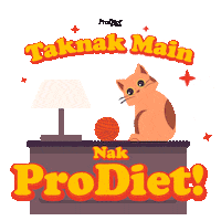 Happy Cat Sticker by ProDiet Malaysia