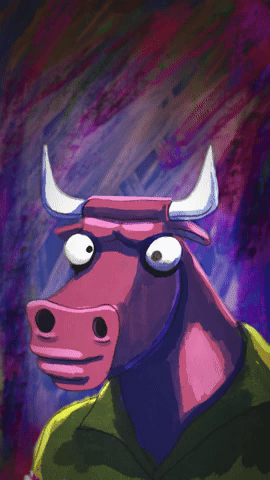 Torito mirando