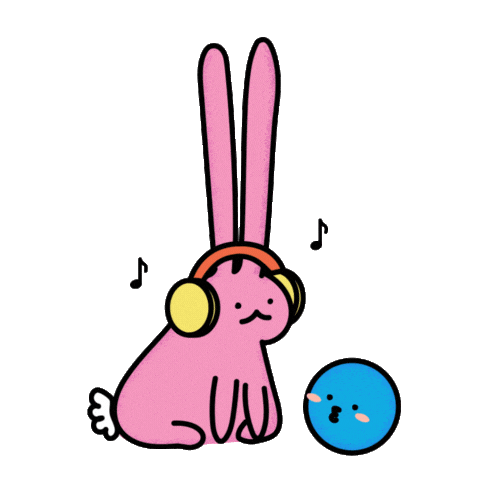 Rabbit Quality Time Sticker by Mindline.sg