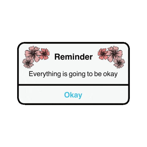 skinfictional giphyupload floral positivity reminder Sticker