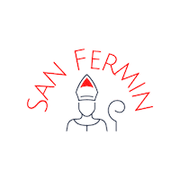San Fermin Fiestas Sticker by la librería de la estafeta