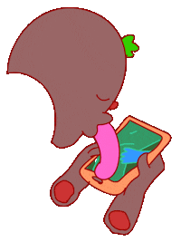 swipe love Sticker by Ian Ballantyne