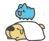 Cat Dog Sticker by Capoo