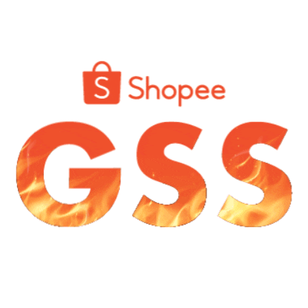 shopeereg giphyupload fire shopping orange Sticker
