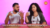 Milk And Orange Juice?