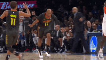 High Five On Fire GIF by NBA