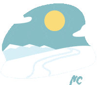 North Carolina Skiing Sticker by visitnc