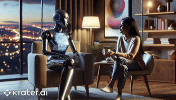 Talking Artificial Intelligence GIF by Krater.ai