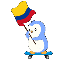 Penguin Flag Sticker by Pudgy Penguins