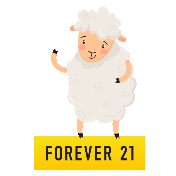 forever 21 sheep Sticker by PETA