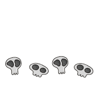 Skeleton Dance Halloween Sticker