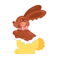 Bunny Rabbit Sticker by Erstwilder