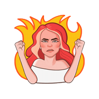 Angry Sticker