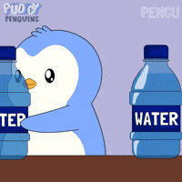 Stay Hydrated Drink Water GIF by Pudgy Penguins
