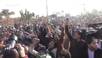 Supporters of Former Pakistani Prime Minister Nawaz Sharif Protest Corruption Prison Sentence