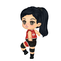 Volleyball Chibi Sticker by isobelleDB