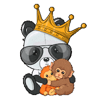 Baby Monkey Sticker by PandaPals