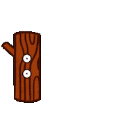 Bored Wood Sticker
