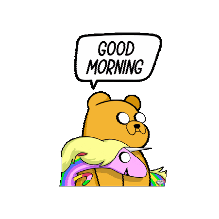 Good Morning Coffee Sticker by SuperRareBears